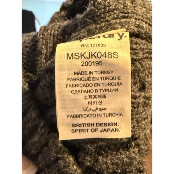 Superdry Sweater Mens L Cable Knit Half Zip Pullover Premium Knitwear - Picture 4 of 7